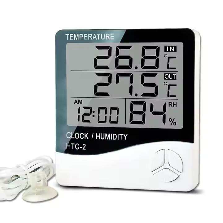 Household electronic temperature and humidity meter